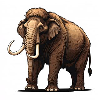 woolly mammoth illustration