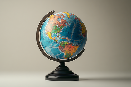 World Globe on Stand