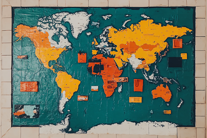 World Map Art