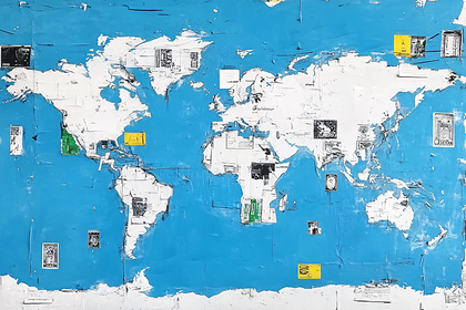 World Map Collage