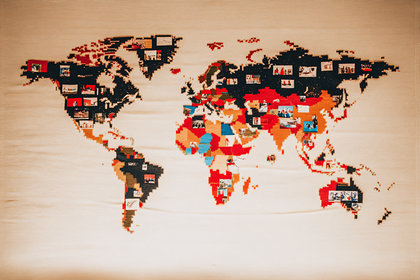 World Map Collage