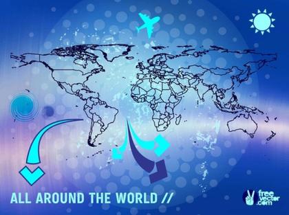 World Travel Free Vector
