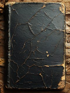 Worn Black Book Cover
