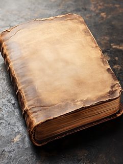 Worn Leather Bound Book