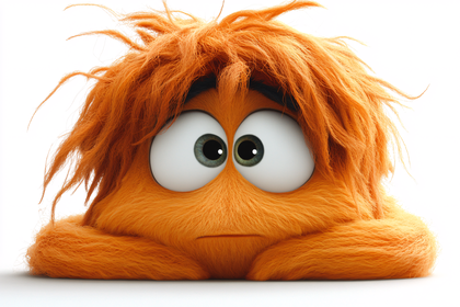 Worried Orange Creature