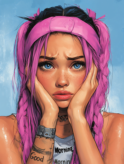 Worried Young Woman