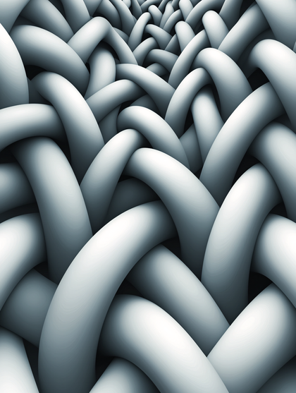Woven Fiber Strands Abstract Background