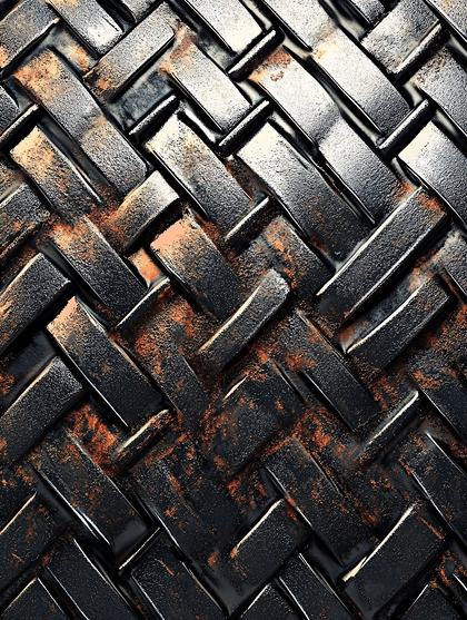 Woven Metal Texture with Rust