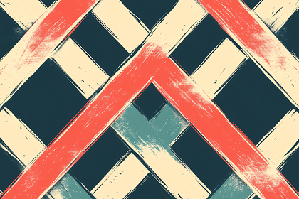 Woven Pattern with Brush Strokes