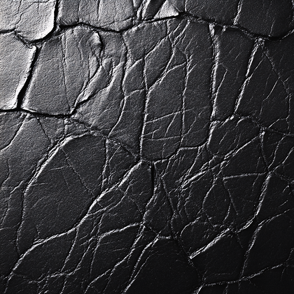 Wrinkled Black Leather Texture