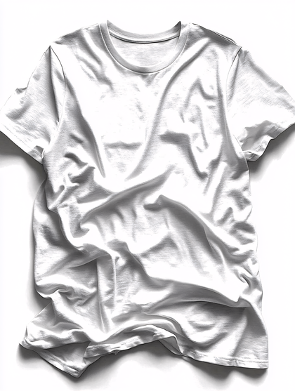 Wrinkled White T-Shirt