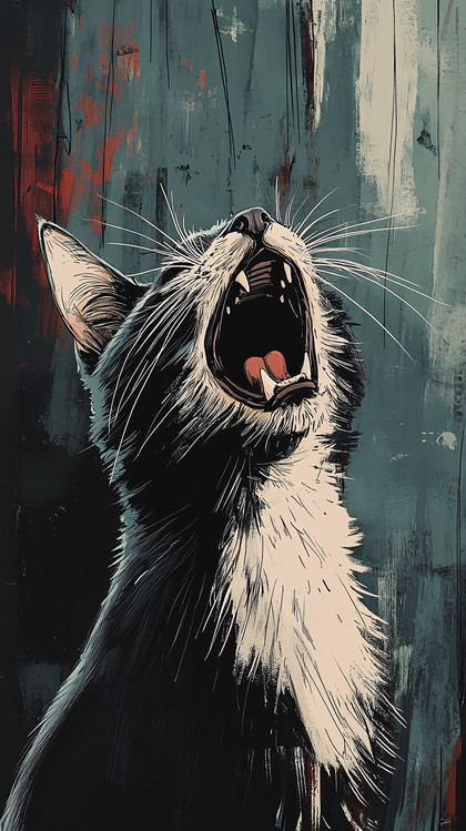 Yawning Cat