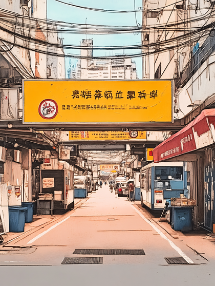 Yellow Banner Street Market