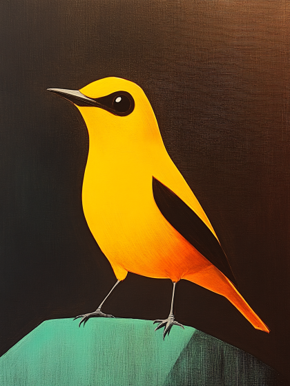 Yellow Bird Illustration