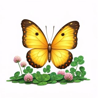 yellow butterfly clover