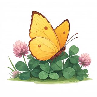 Yellow butterfly clover