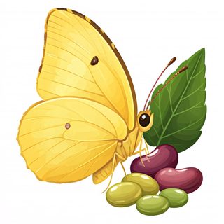 butterfly with beans