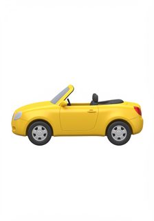 yellow convertible car