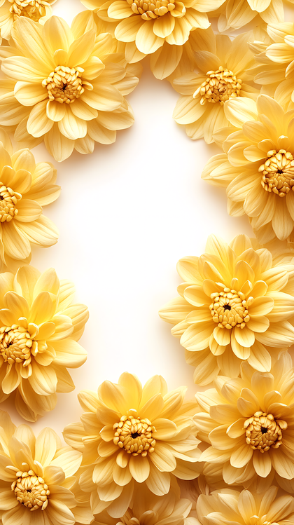 Yellow Dahlia Frame