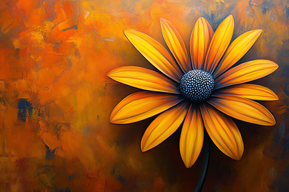 Yellow Daisy Painting