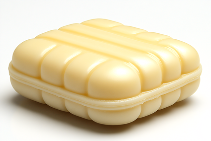 Yellow Embossed Soap