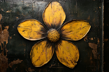 Yellow Flower Art