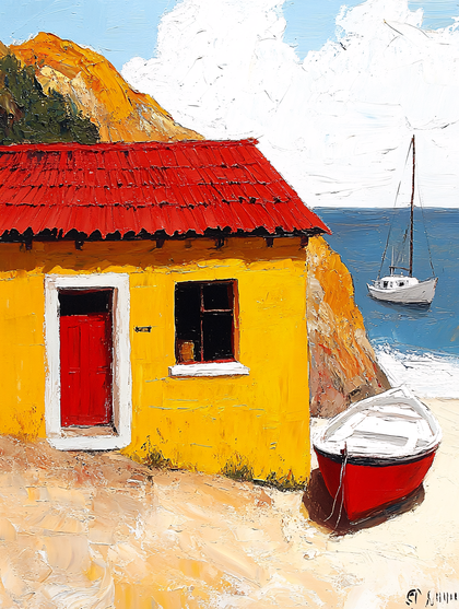 Yellow House by the Sea