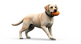 yellow-lab-ball