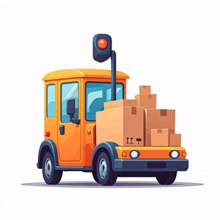 yellow cargo truck