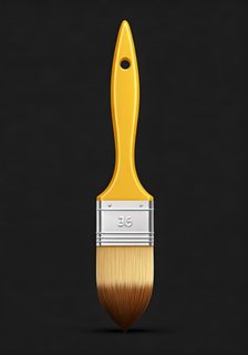 yellow paint brush