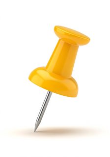 yellow push pin