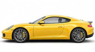 yellow sports car