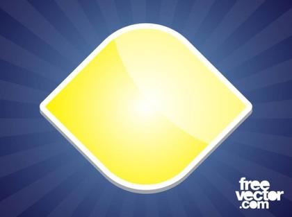 Yellow Sticker Design Free Vector