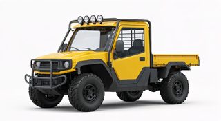 yellow off-road vehicle