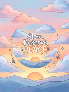 peaceful sunset quote
