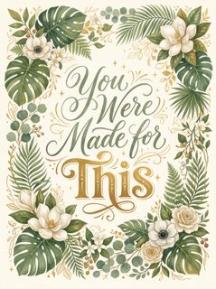 floral typography quote