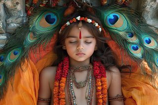 child krishna portrait
