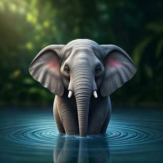young-elephant-water
