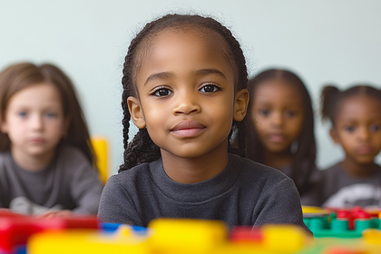 Young Girl in a Classroom