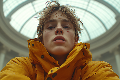 Young Man in Yellow Jacket