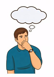 thinking man illustration