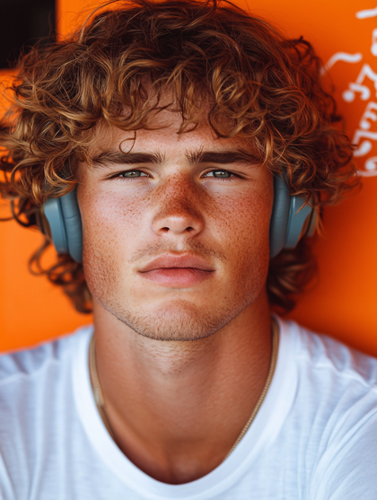 Young Man with Headphones