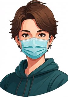 masked person portrait