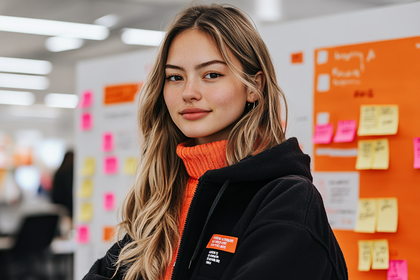 Young Woman in Office Setting