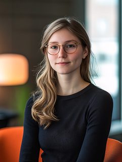Young Woman Wearing Glasses