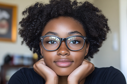 Young Woman with Glasses