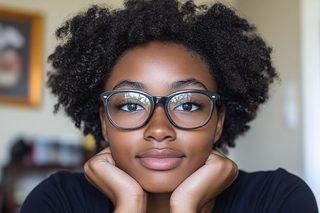 Young Woman with Glasses