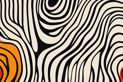 Zebra Stripe Abstract Pattern
