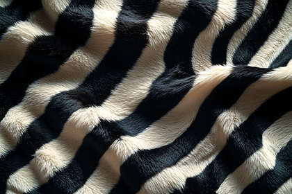 Zebra Stripe Fur Texture