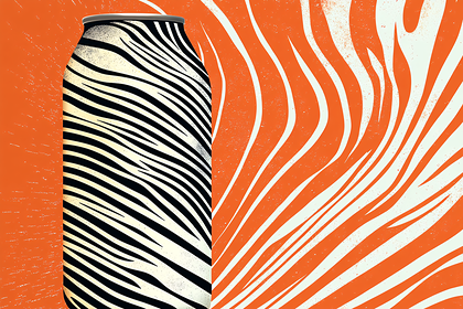 Zebra Striped Can